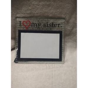 GiftsForYouNow Engraved Sister Glass Picture Frame